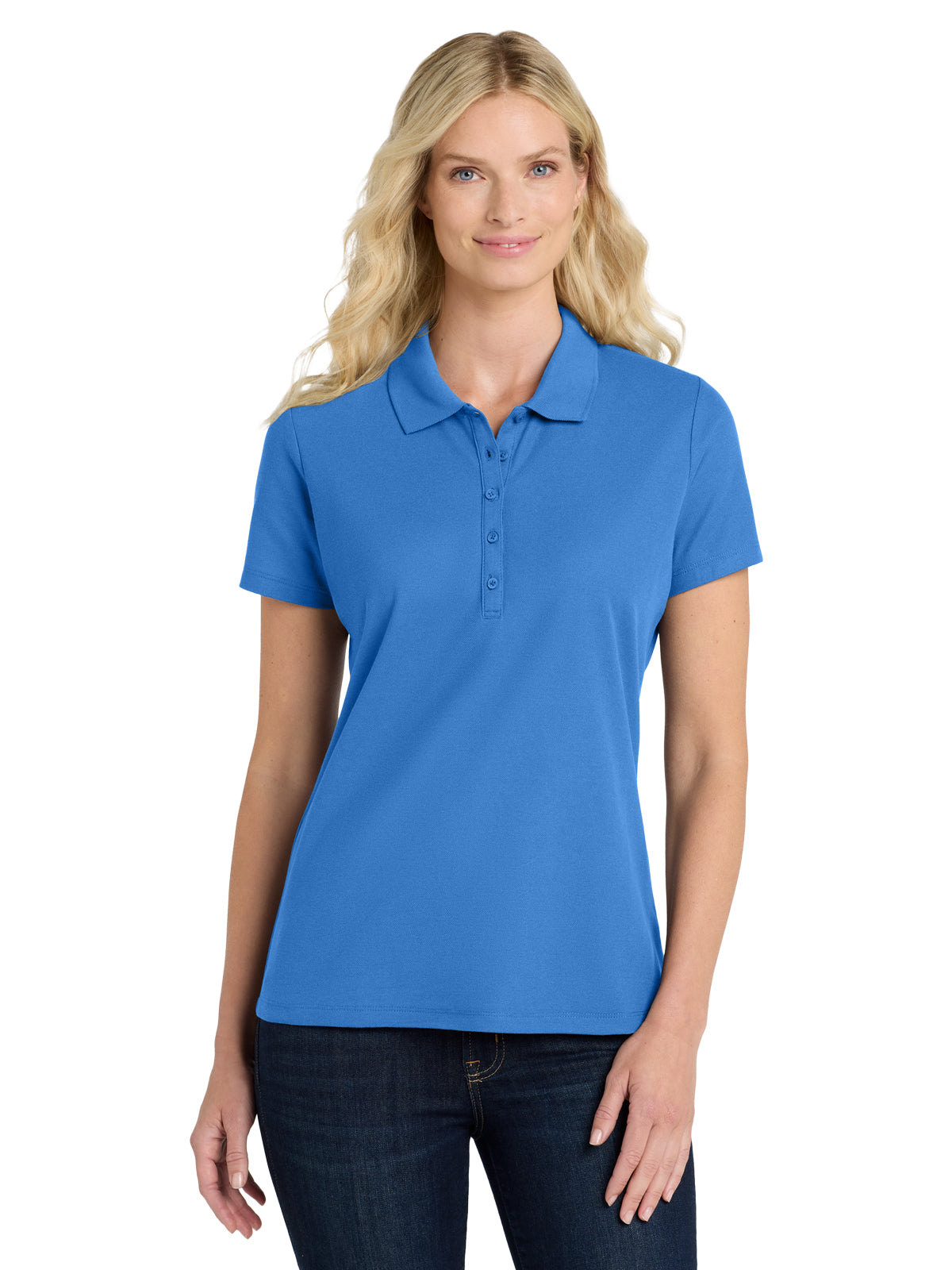 Women's SuperPro React Polo - LK810 - Strong Blue