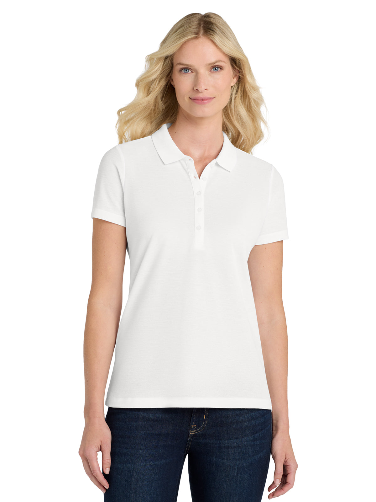 Women's SuperPro React Polo - LK810 - White