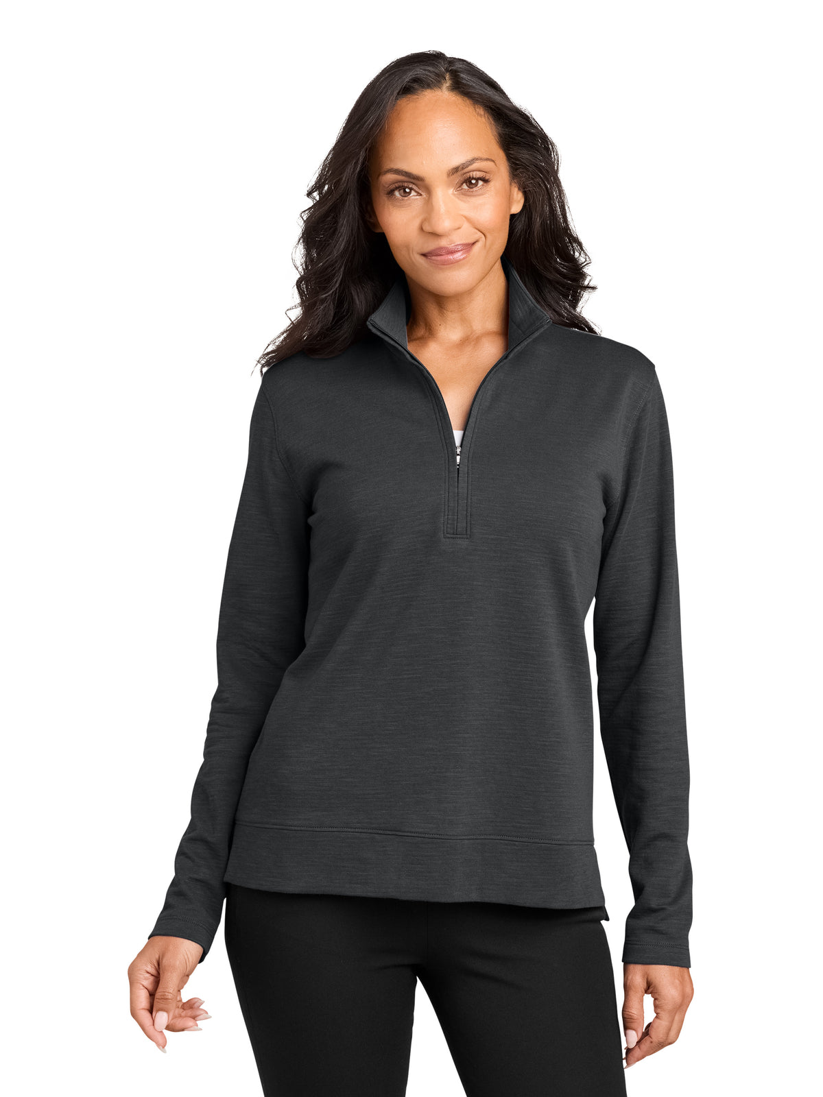 Women's Breakwater 1/4-Zip Pullover Sweatshirt - LK821 - Grey Steel