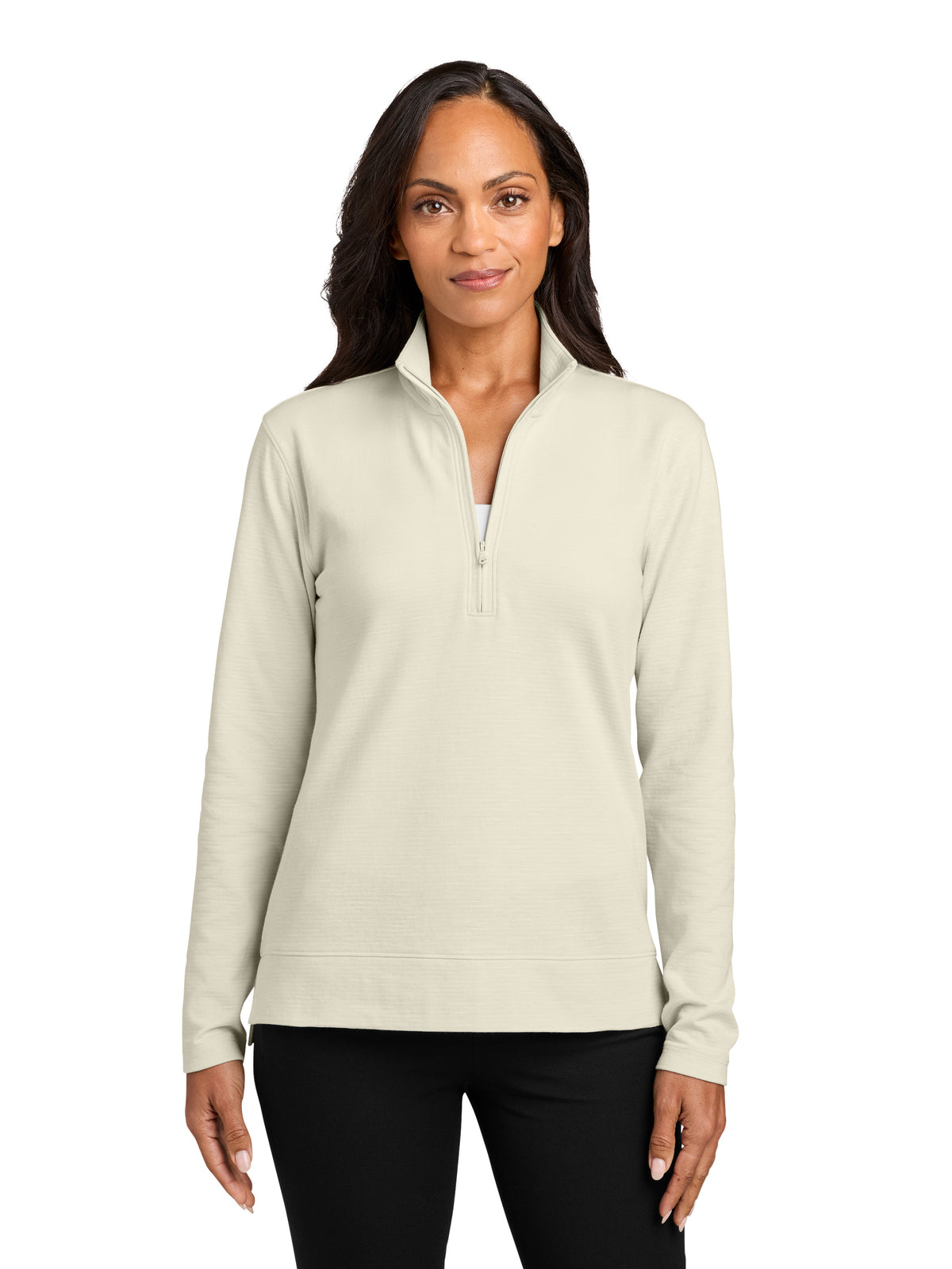 Women's Breakwater 1/4-Zip Pullover Sweatshirt - LK821 - Parchment