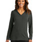 Women's Microterry Pullover Hoodie - LK826 - Charcoal