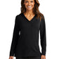 Women's Microterry Pullover Hoodie - LK826 - Deep Black