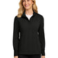 Women's Fairway Stretch 1/4-Zip Pullover - LK829 - Deep Black