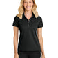 Women’s Dry Zone Stain-Release Grid Polo - LK845 - Deep Black