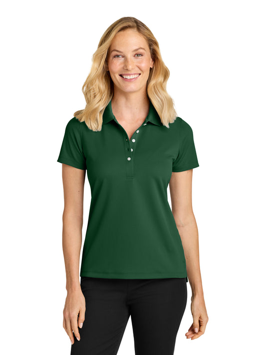 Women’s Dry Zone Stain-Release Grid Polo - LK845 - Hunter Green