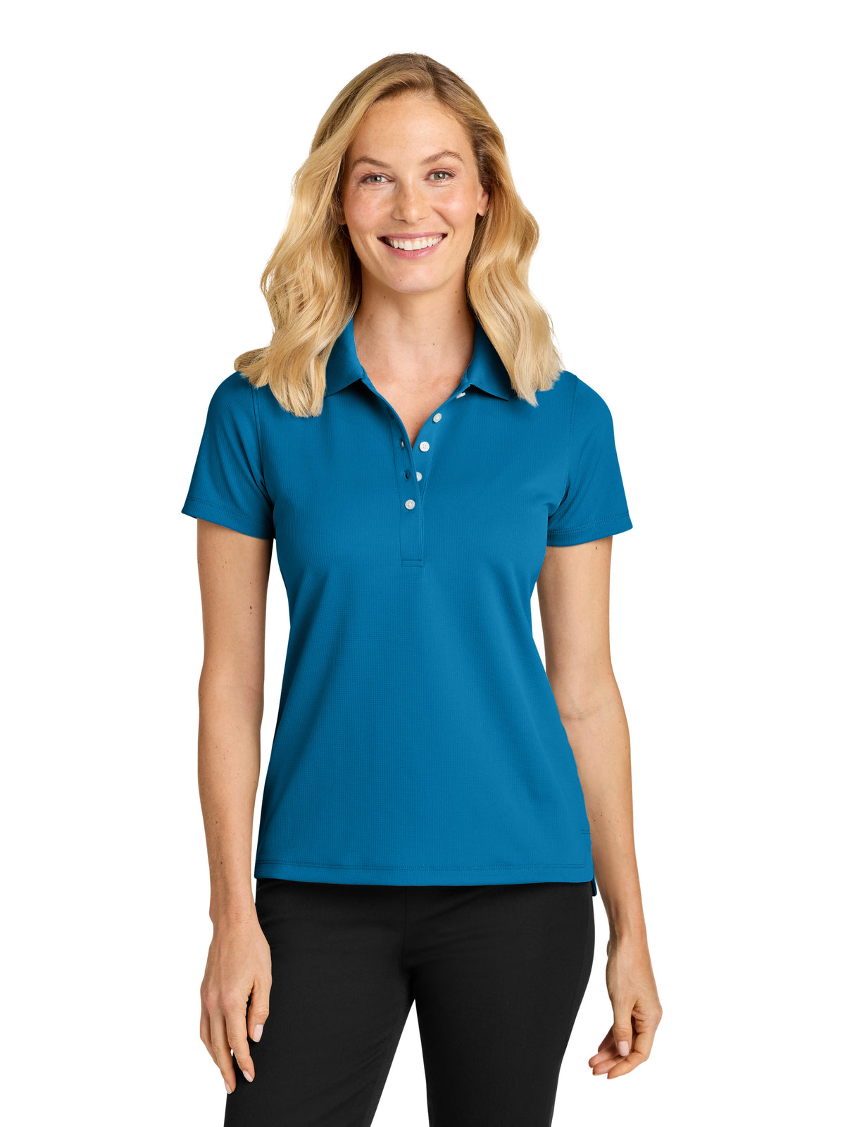 Women’s Dry Zone Stain-Release Grid Polo - LK845 - Imperial Blue