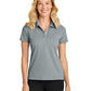 Women’s Dry Zone Stain-Release Grid Polo - LK845 - Light Sterling Grey