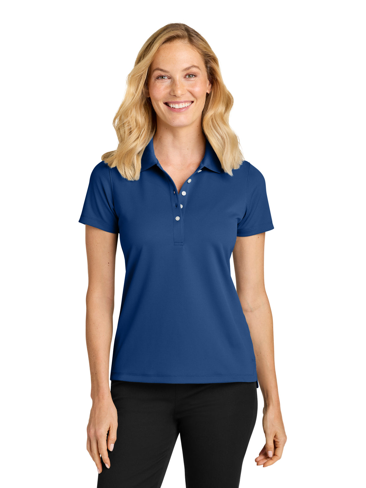 Women’s Dry Zone Stain-Release Grid Polo - LK845 - Royal