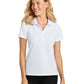 Women’s Dry Zone Stain-Release Grid Polo - LK845 - White