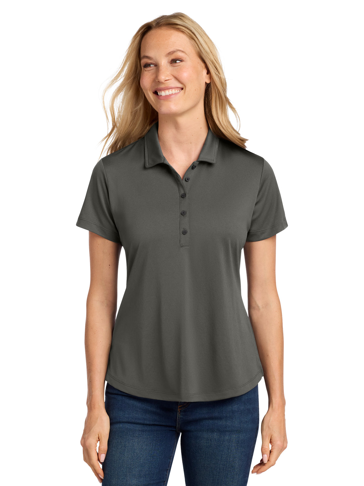 Women's C-Free Snag-Proof Polo Shirt - LK864 - Grey Steel