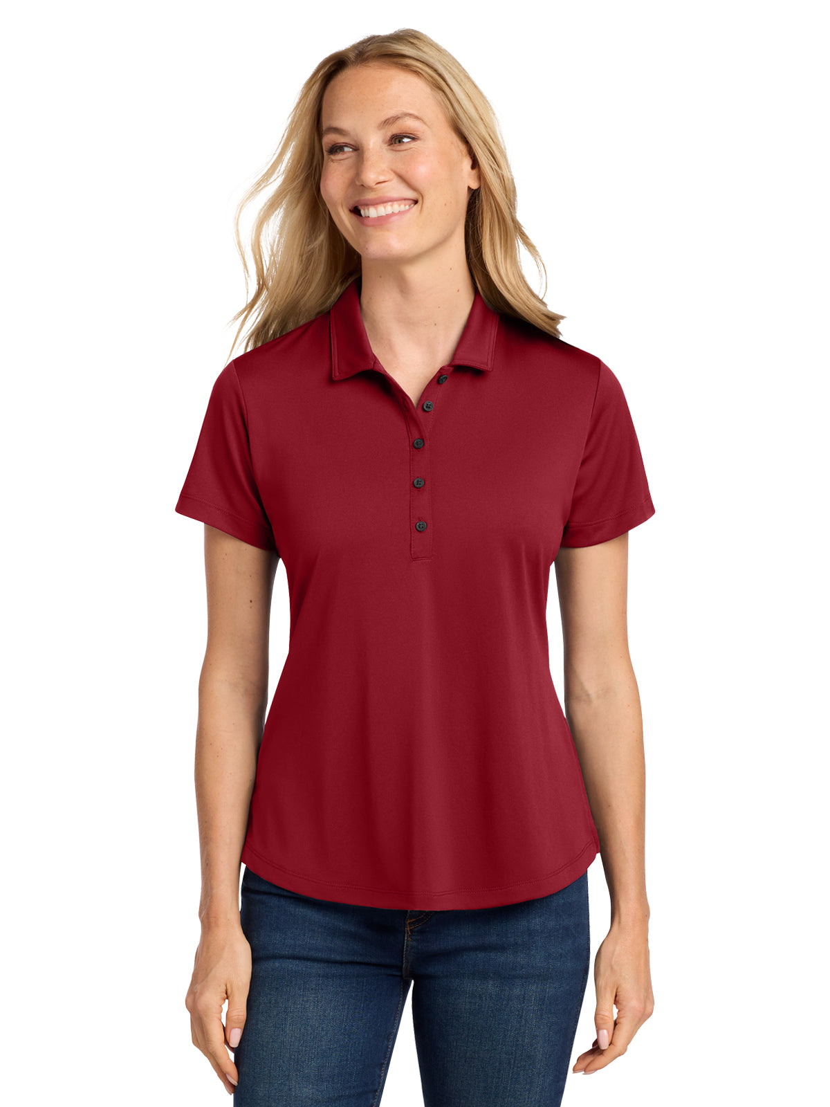 Women's C-Free Snag-Proof Polo Shirt - LK864 - Rich Red