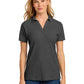 Women's Pique Polo - LK867 - Charcoal Heather