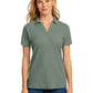 Women's Pique Polo - LK867 - Dark Green Heather