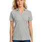 Women's Pique Polo - LK867 - Deep Smoke Heather