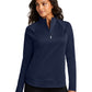 Women's Pocketless Quarter-Zip Sweatshirt - LK870 - True Navy