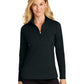 Women's C-FREE Double Knit 1/4-Zip Sweatshirt - LK880 - Deep Black