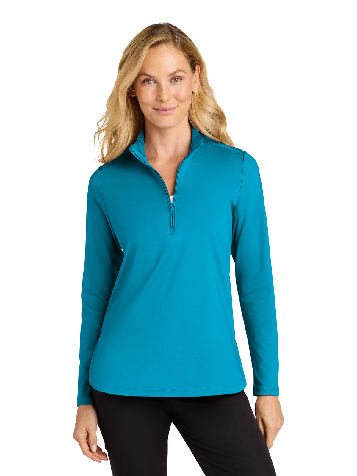 Women's C-FREE Double Knit 1/4-Zip Sweatshirt - LK880 - Parcel Blue