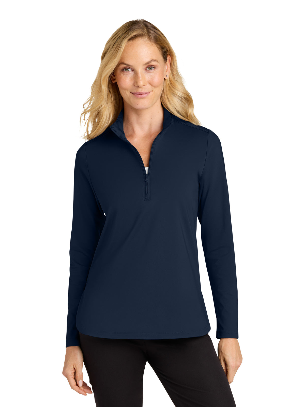 Women's C-FREE Double Knit 1/4-Zip Sweatshirt - LK880 - True Navy