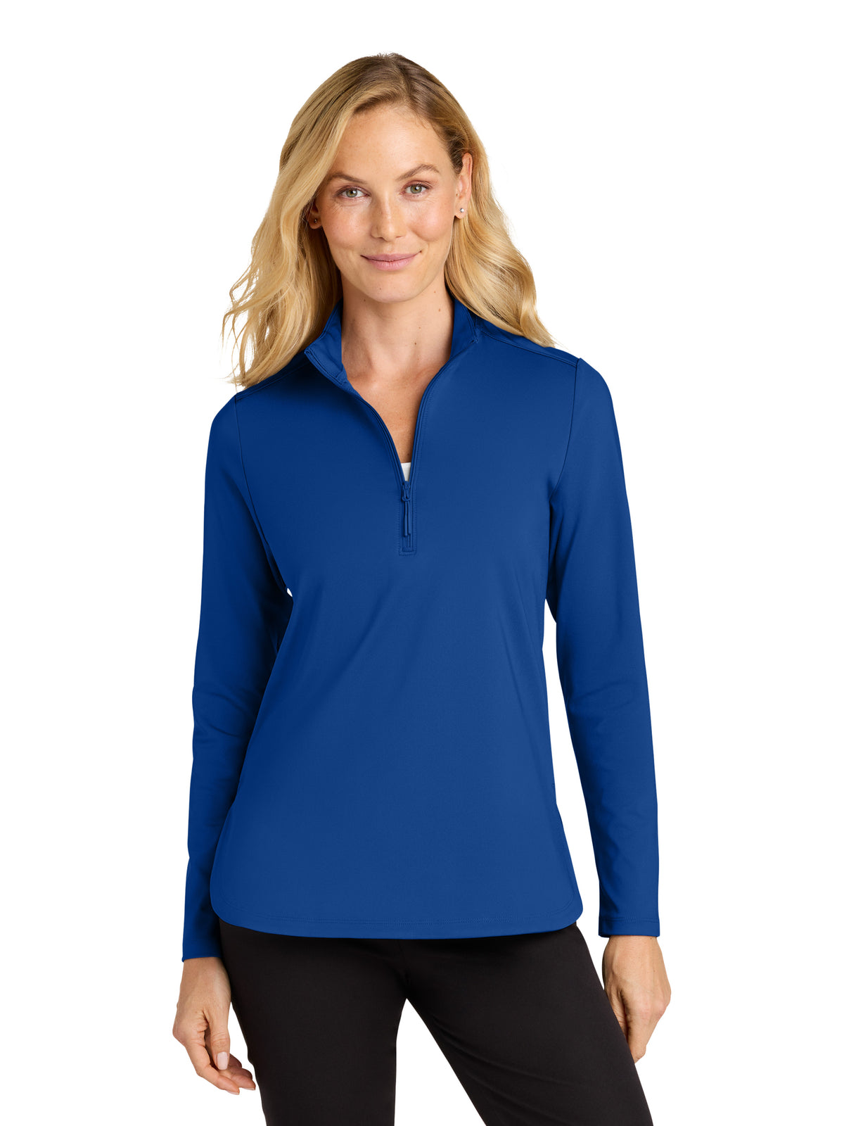 Women's C-FREE Double Knit 1/4-Zip Sweatshirt - LK880 - True Royal