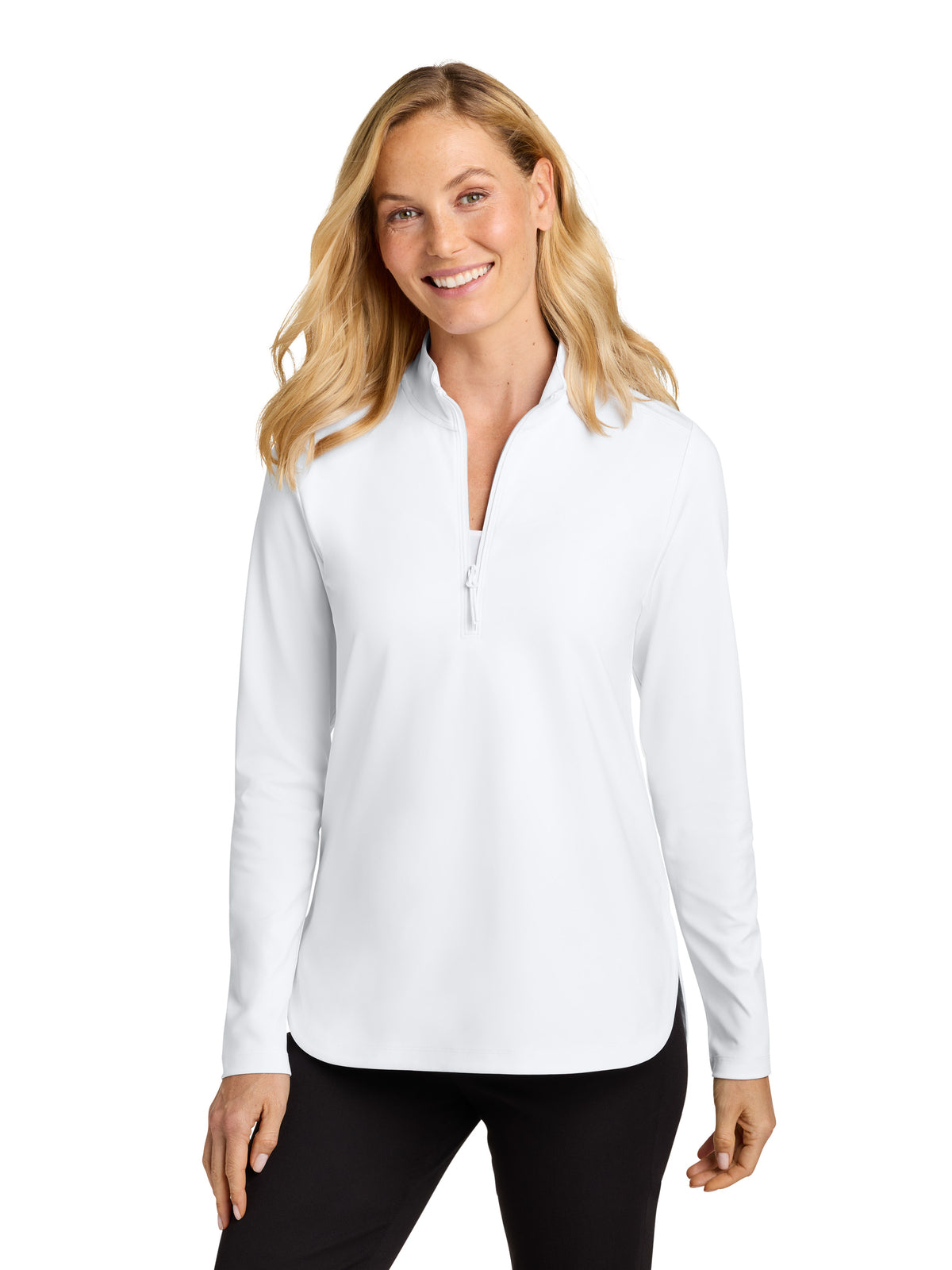 Women's C-FREE Double Knit 1/4-Zip Sweatshirt - LK880 - White