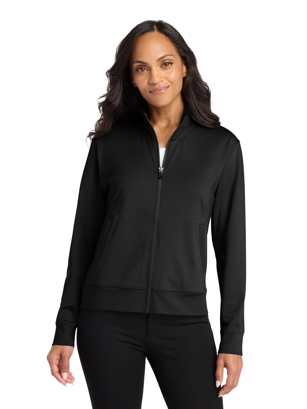 Women's C-FREE® Double Knit Full-Zip Sweatshirt - LK881 - Deep Black