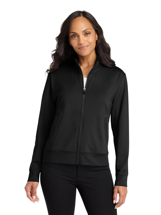 Women's C-FREE® Double Knit Full-Zip Sweatshirt - LK881 - Deep Black