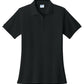 Women's Pocketless Core Blend Pique Polo - LKP155 - Jet Black