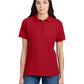 Women's Pocketless Core Blend Pique Polo - LKP155 - Red