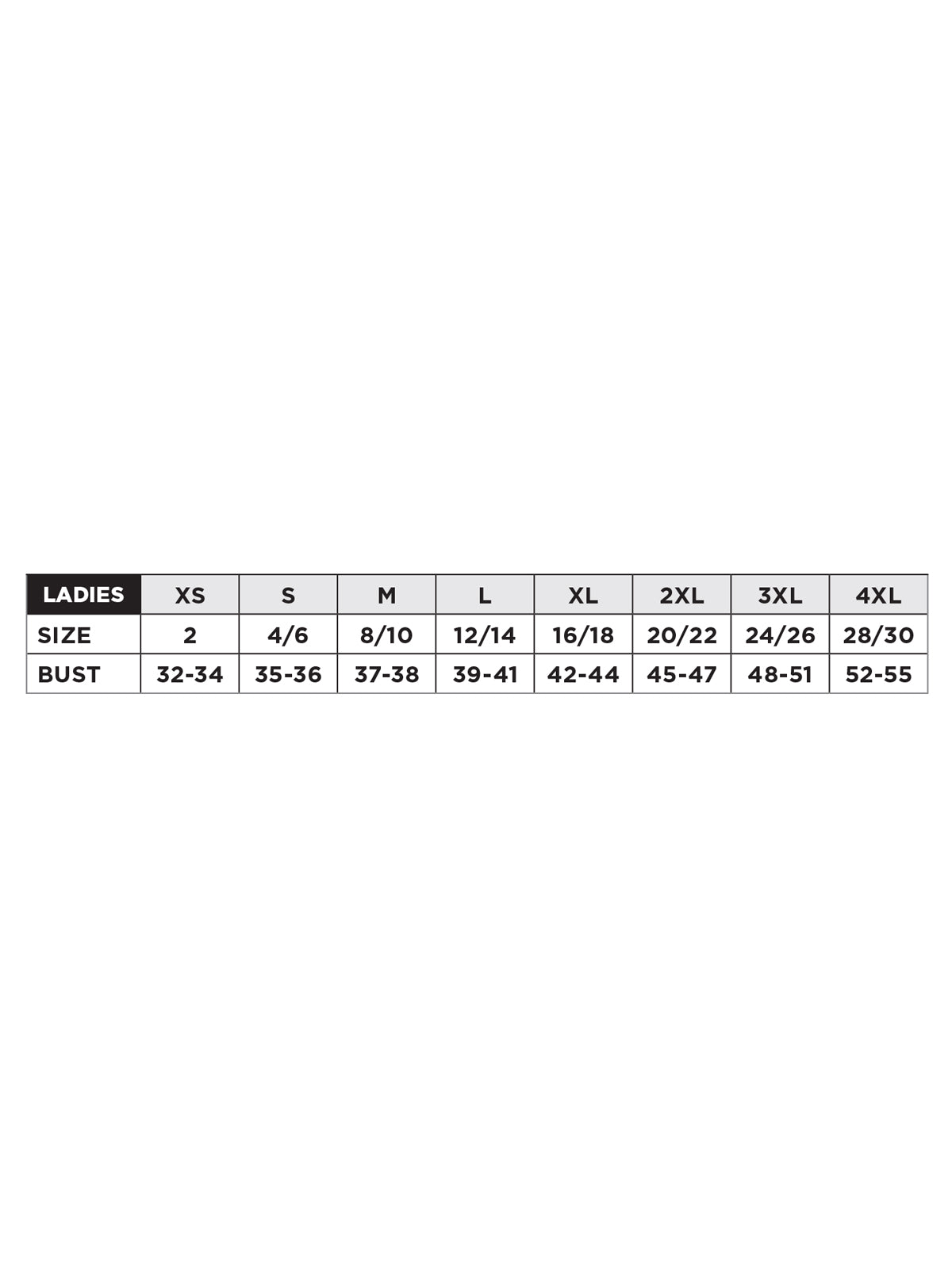 SIZECHART