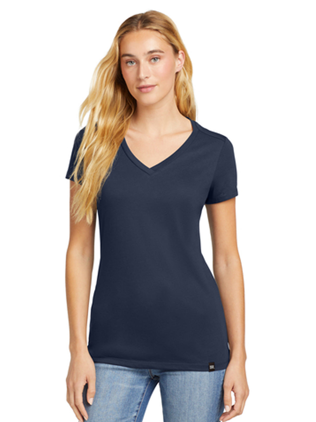 Women's Heritage Blend V-Neck Tee - LNEA101 - True Navy