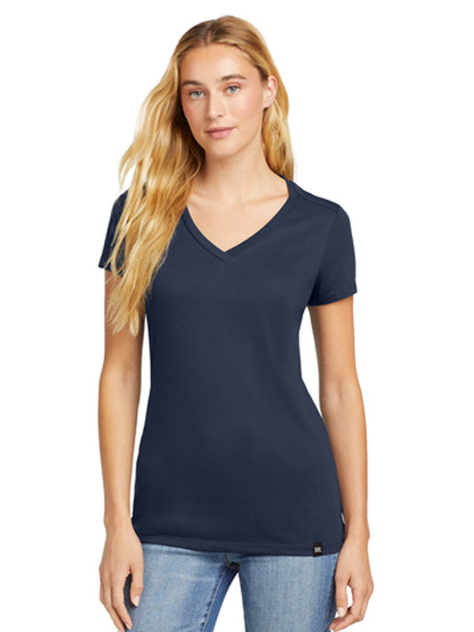 Women's Heritage Blend V-Neck Tee - LNEA101 - True Navy