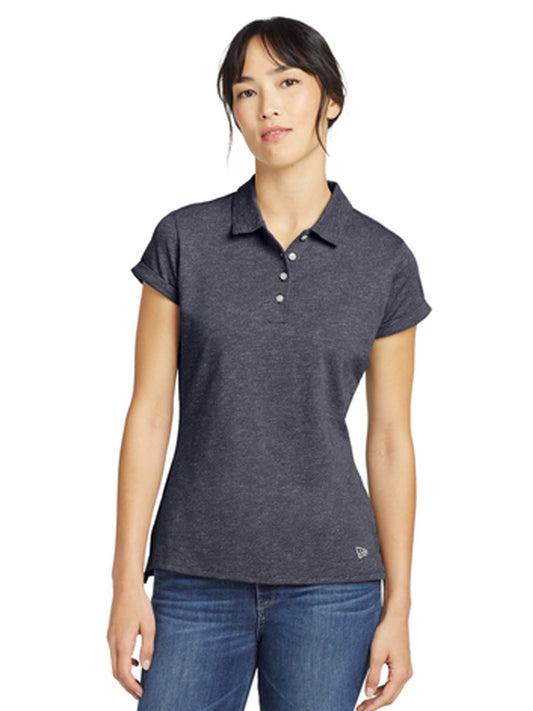 Women's Slub Twist Polo - LNEA301 - True Navy Twist