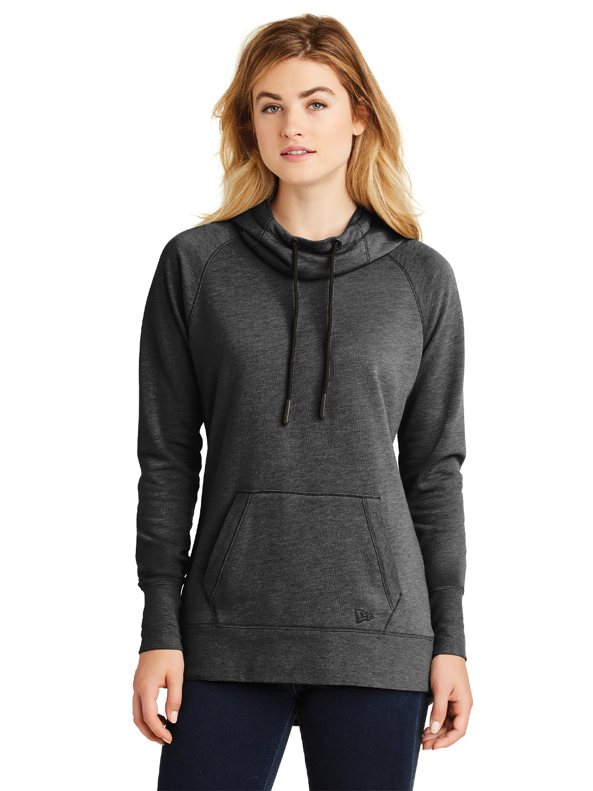 Women's Fleece Hoodie - LNEA510 - Black Heather