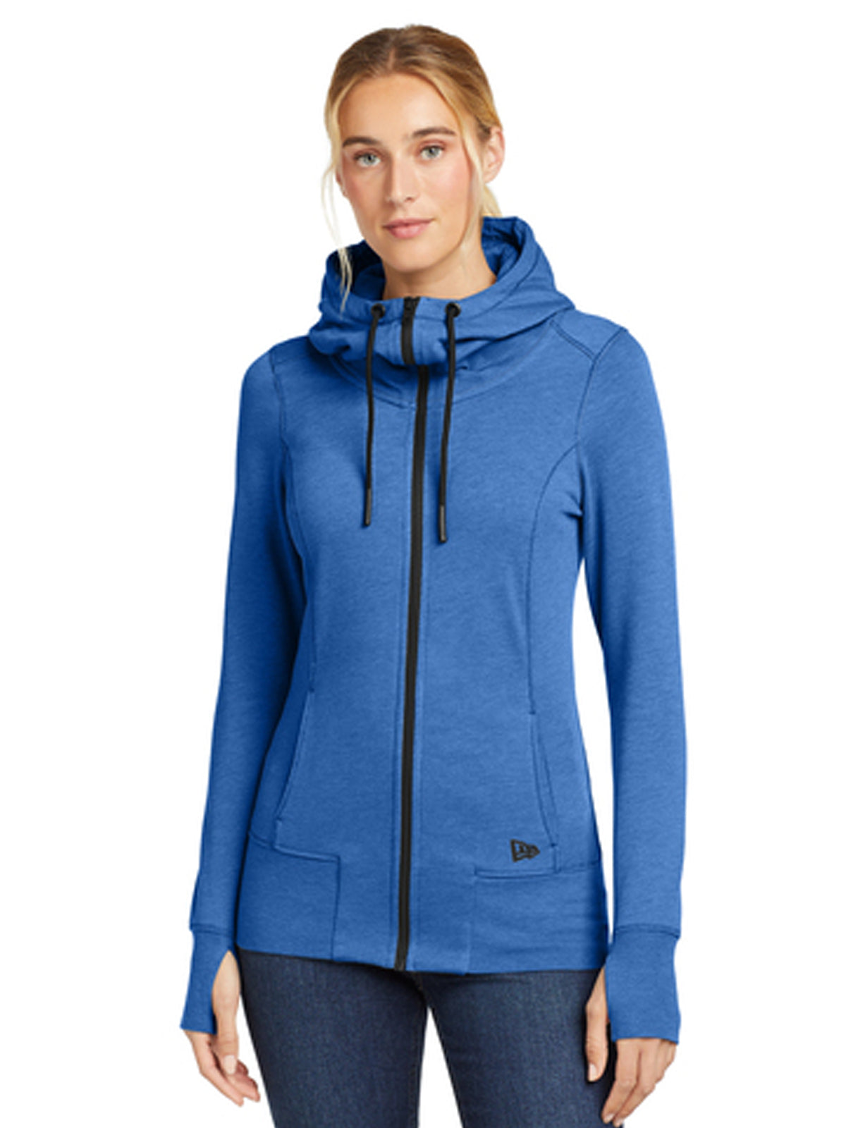 Women's Tri-Blend Fleece Full-Zip Hoodie - LNEA511 - Royal Heather