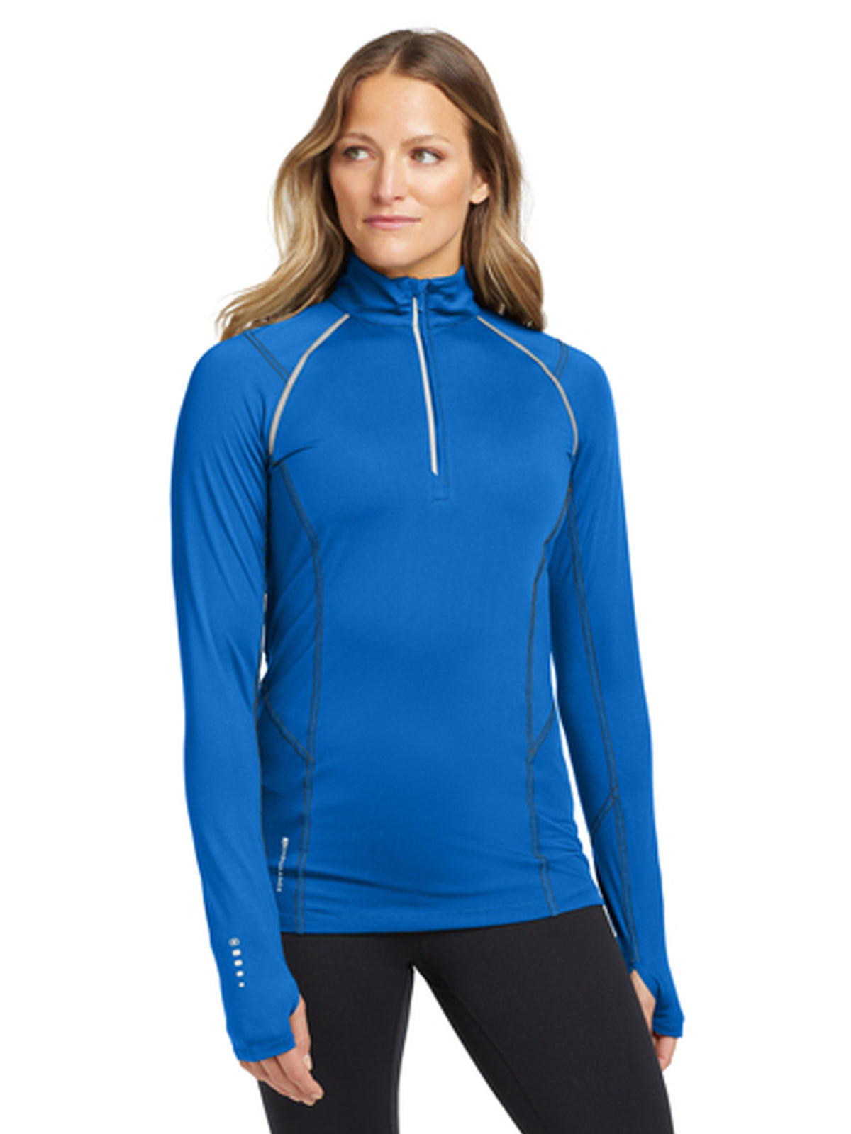 Women's Pocketless 1/4-Zip Pullover - LOE335 - Electric Blue