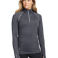 Women's Pocketless 1/4-Zip Pullover - LOE335 - Gear Grey