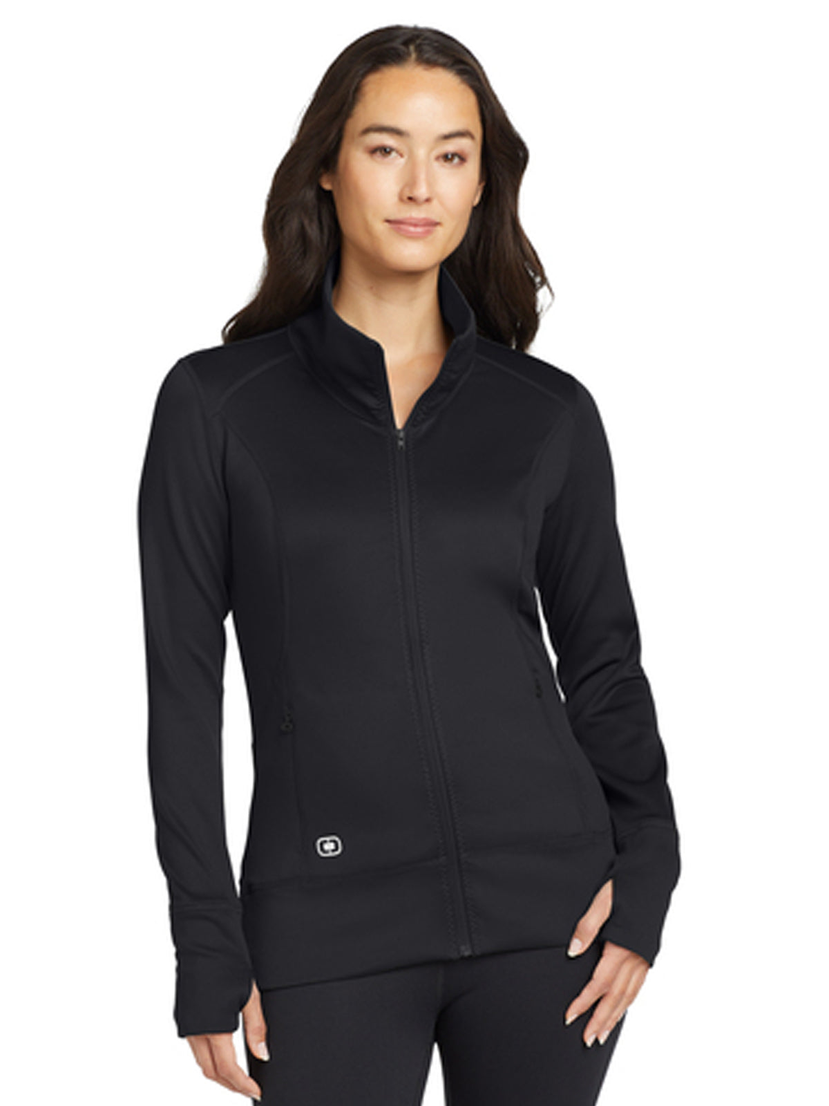 Women's 2-Pocket Full-Zip Fulcrum Jacket - LOE700 - Blacktop