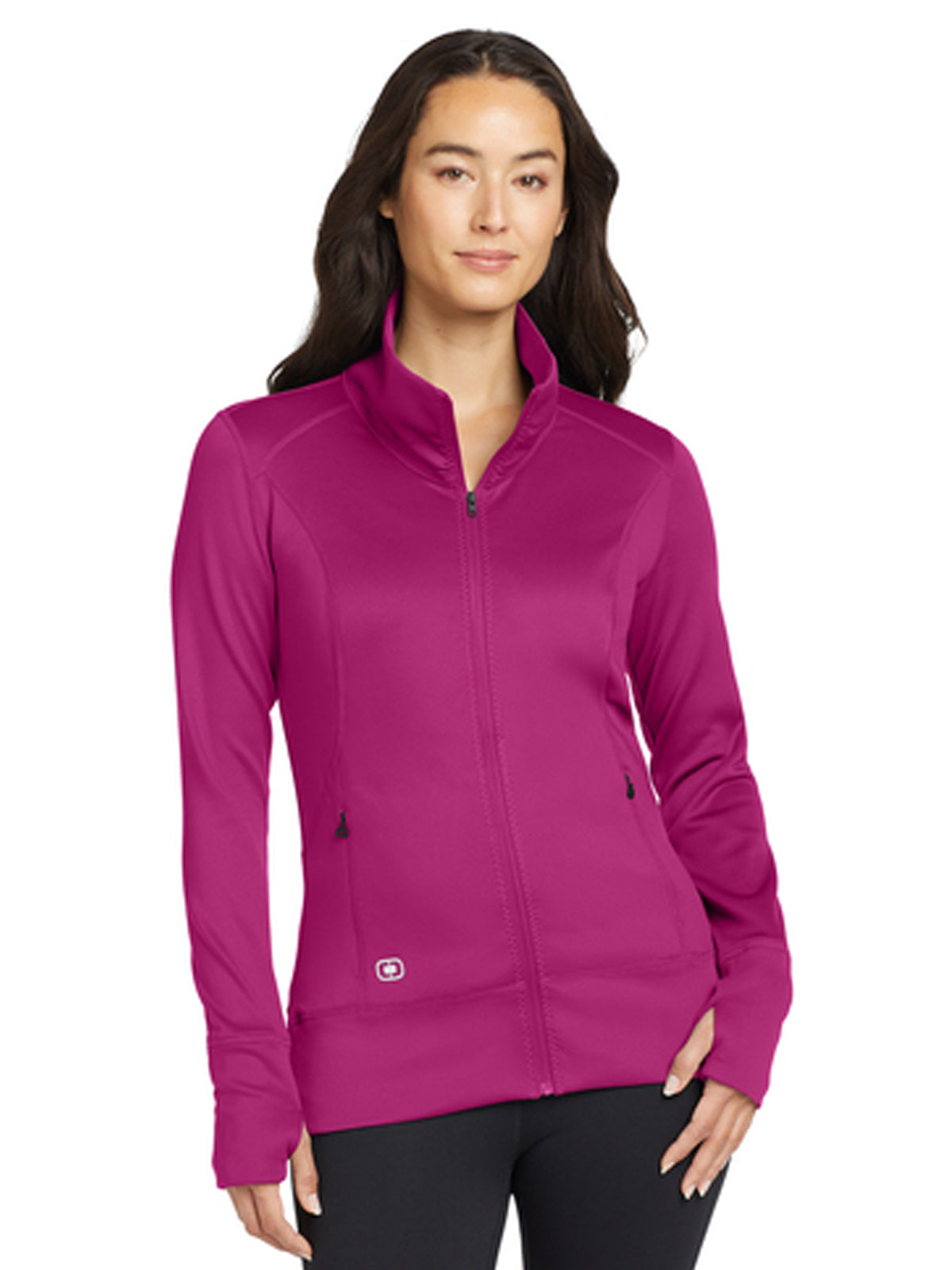 Women's 2-Pocket Full-Zip Fulcrum Jacket - LOE700 - Flush Pink