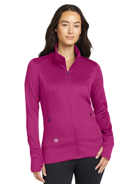 Women's 2-Pocket Full-Zip Fulcrum Jacket - LOE700 - Flush Pink