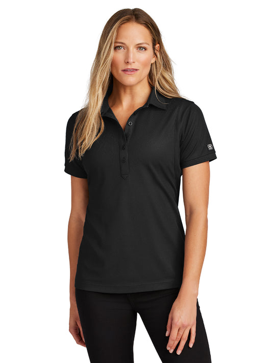 Women's Jewel Polo - LOG101 - Blacktop
