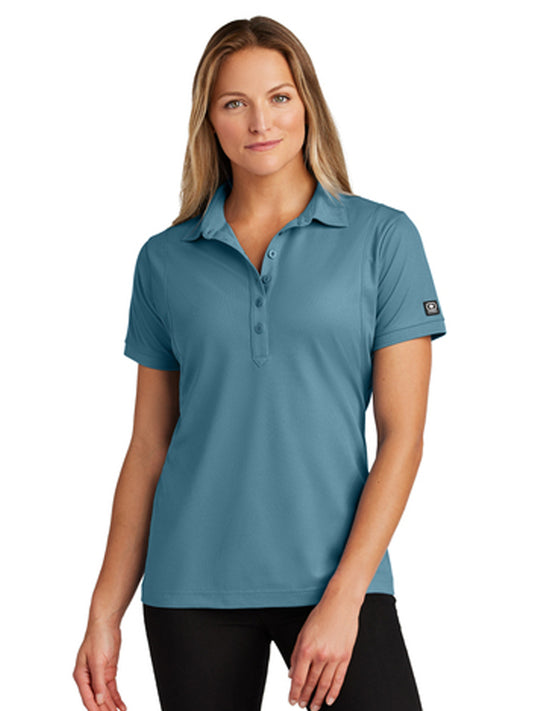 Women's Jewel Polo - LOG101 - Blue Mist