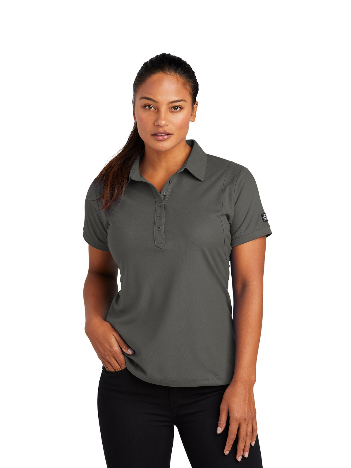 Women's Jewel Polo - LOG101 - Rogue Grey