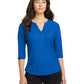 Women's Jewel Henley - LOG104 - Electric Blue