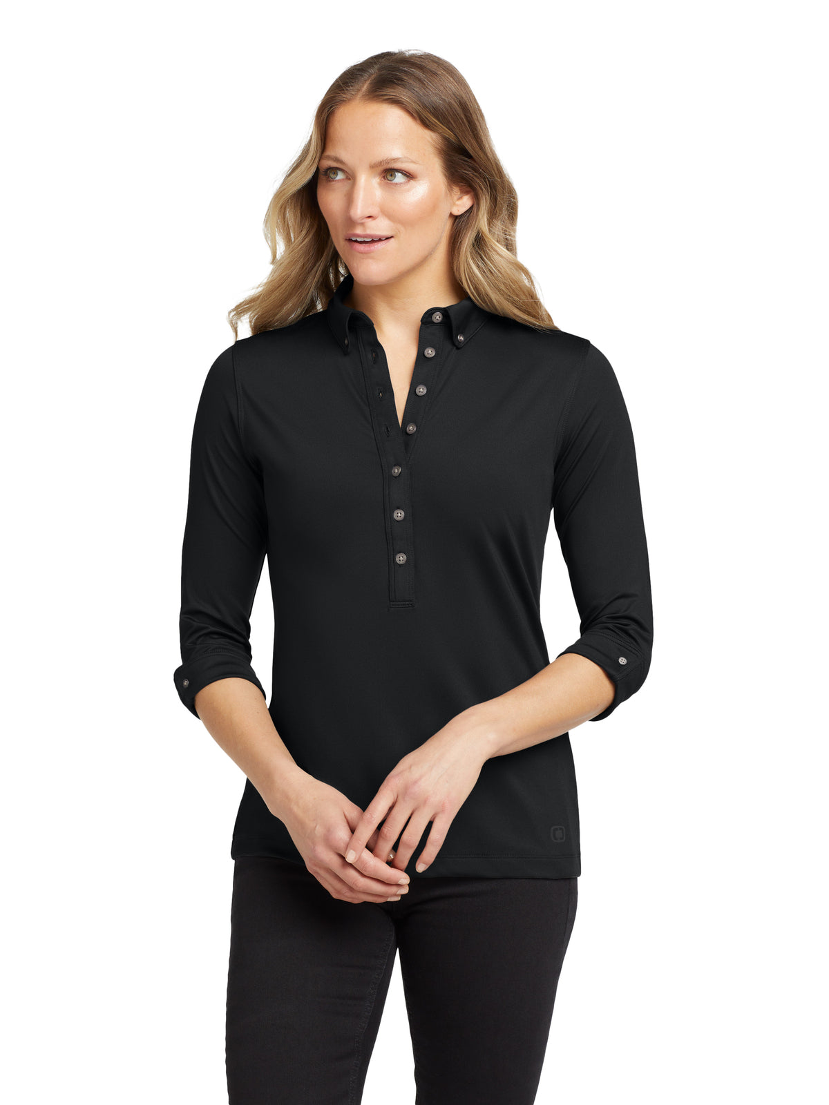 Women's Gauge Polo - LOG122 - Blacktop