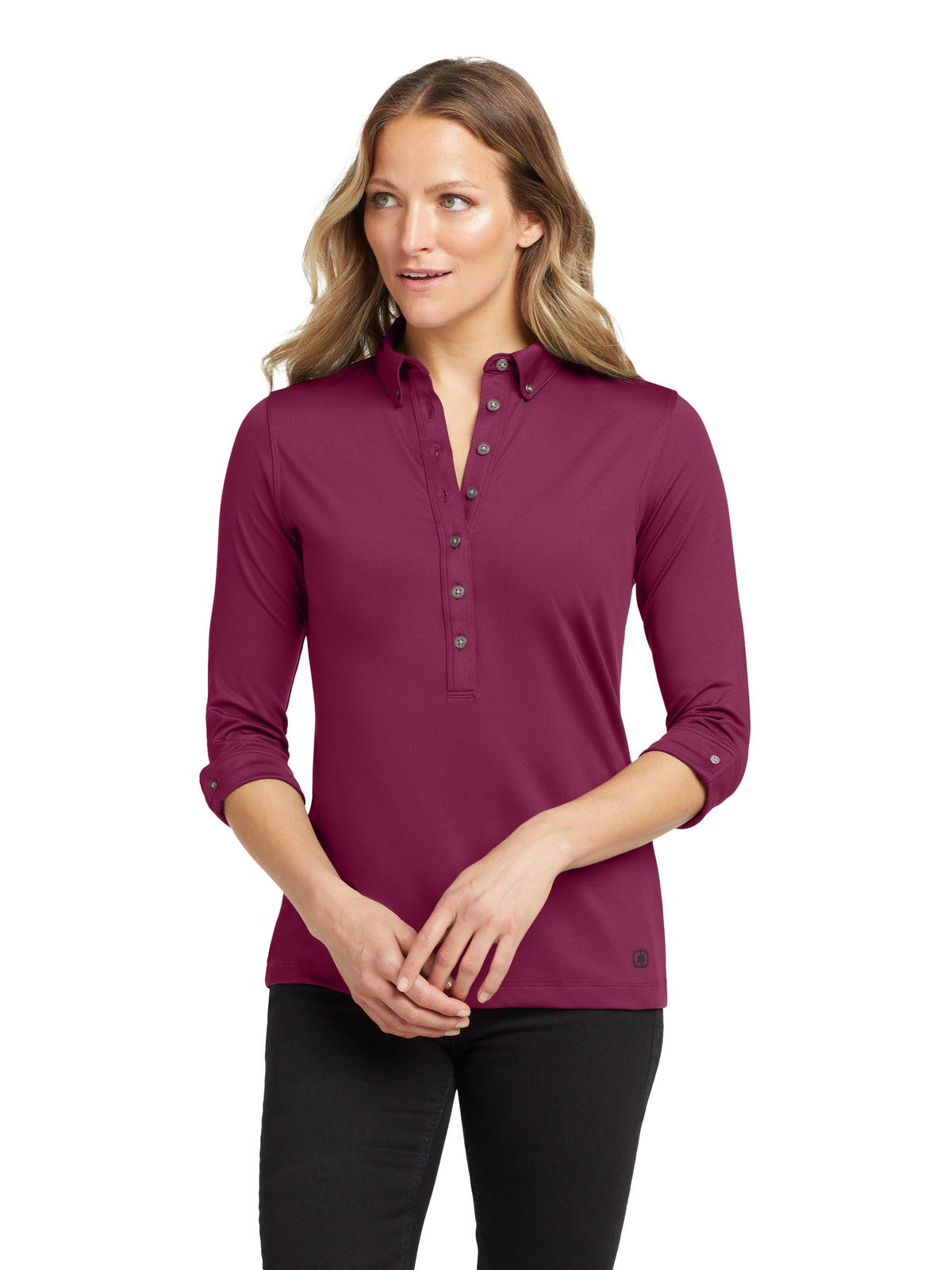Women's Gauge Polo - LOG122 - Berry Burst