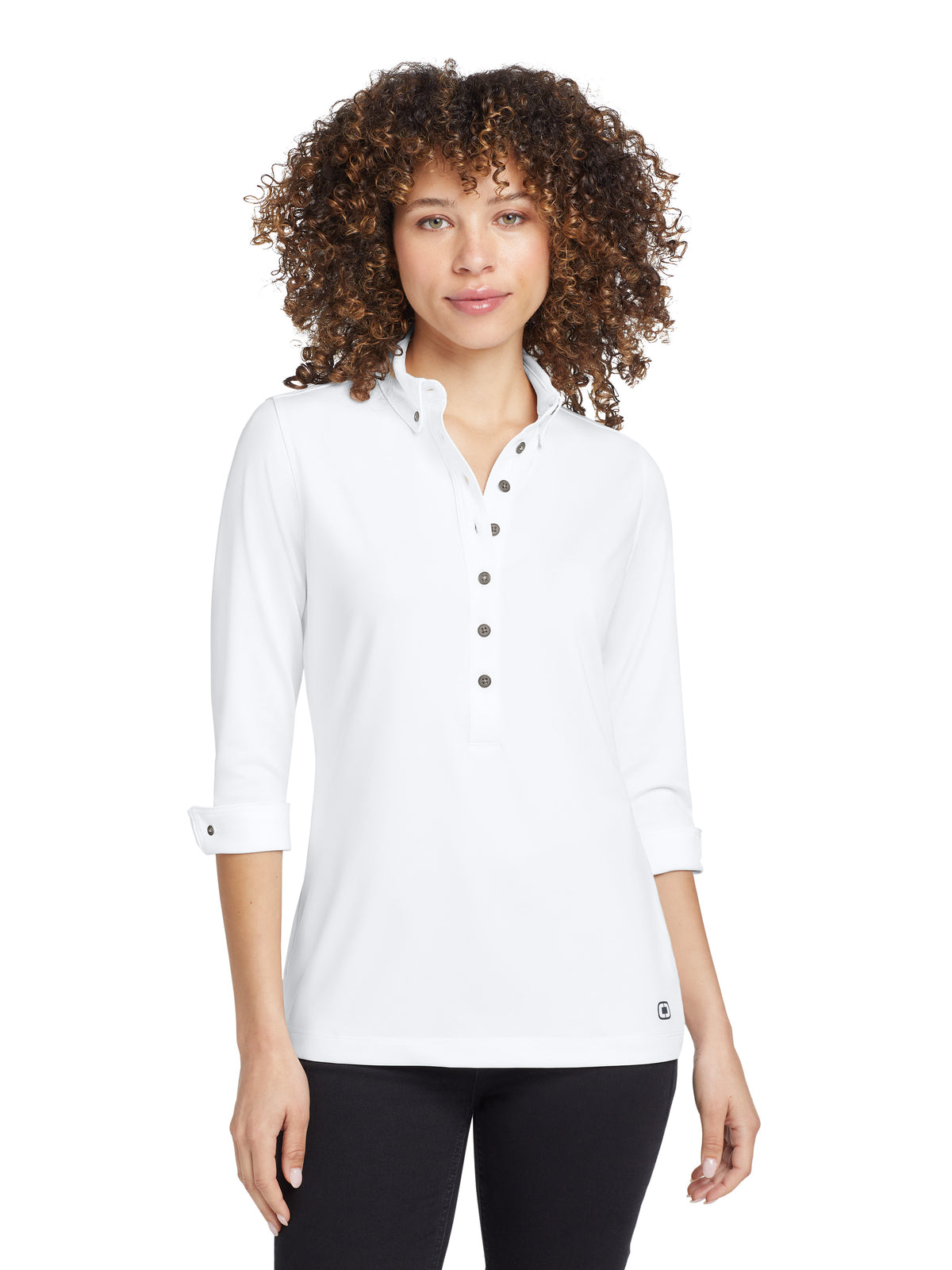 Women's Gauge Polo - LOG122 - White
