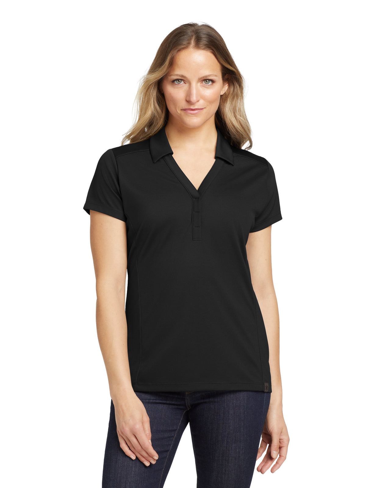 Women's Framework Polo - LOG125 - Blacktop