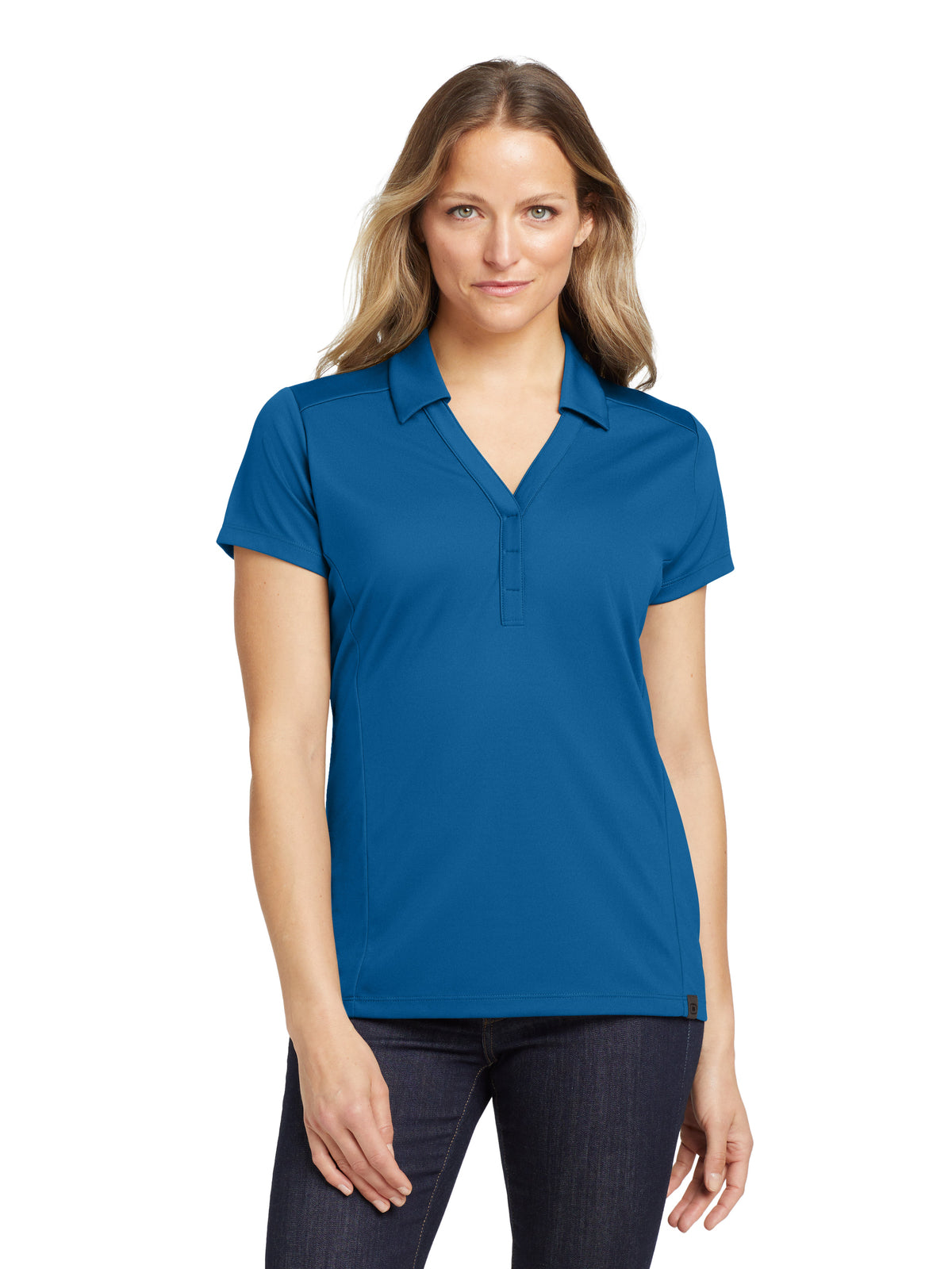 Women's Framework Polo - LOG125 - Bolt Blue