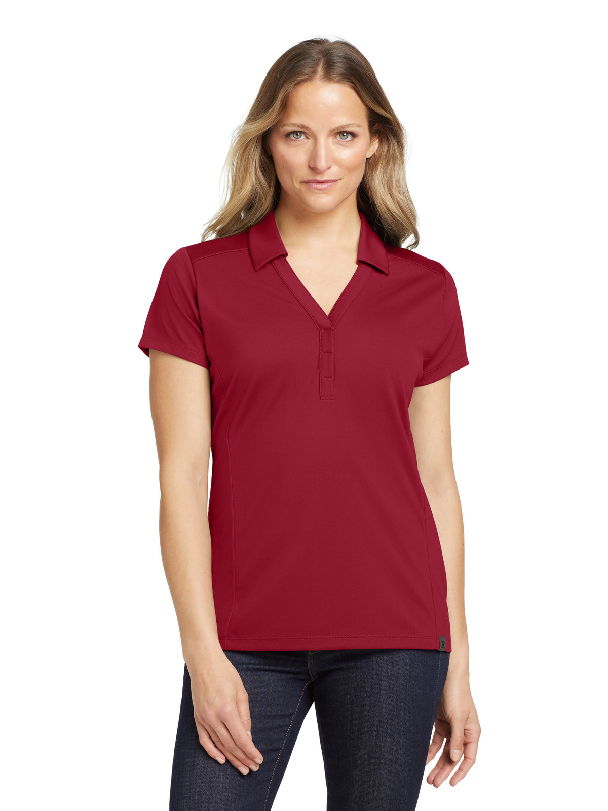 Women's Framework Polo - LOG125 - Signal Red