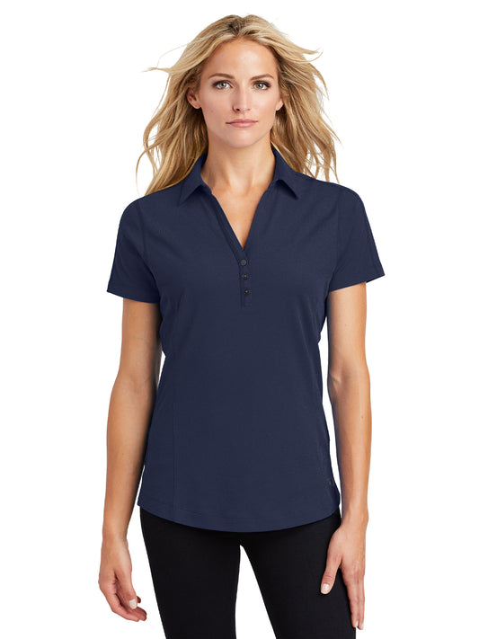 Women's Knit Polo - LOG126 - Navy